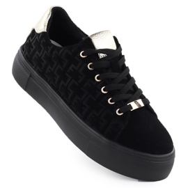 Pantofi pe platforma Filippo în DP6850 PAW640 negru