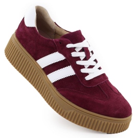 Pantofi Suede Filippo în DP6776 PAW641A roșu