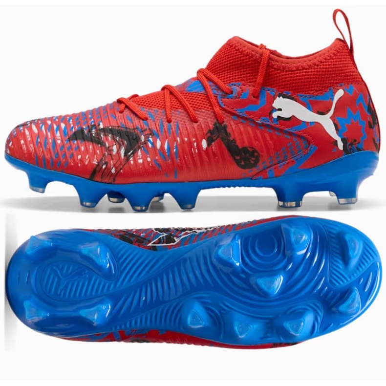 PUMA Future 8 Match Playmakers Jr FG/AG 108750-01 Pantofi roșu