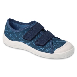 Adidasi copii Befado cu Velcro 772Y016 bleumarin albastru