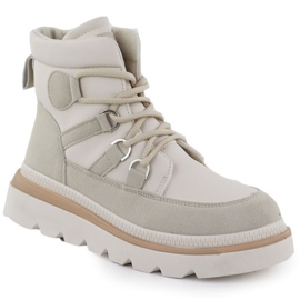 Cizme pentru femei pe platformă Beige News 9247 bej