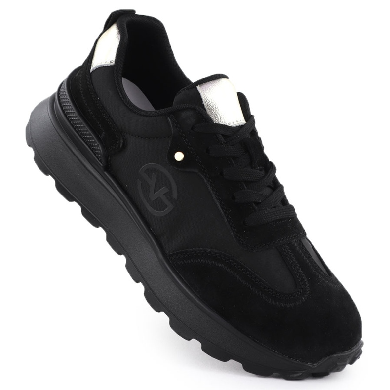 Pantofi sport din piele pentru femei Black Vinceza 41491 negru Pantofi sport din piele pentru femei Black Vinceza 41491 negru