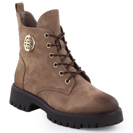 Cizme de piele de piele de piele de piele de piele izolată bej Potocki Z25-SZ12672 Cizme de piele de piele de piele de piele de piele izolată bej Potocki Z25-SZ12672