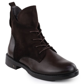 Cizme de piele de căprioară pentru femei maro Potocki Z25-SZ12080 Cizme de piele de căprioară pentru femei maro Potocki Z25-SZ12080