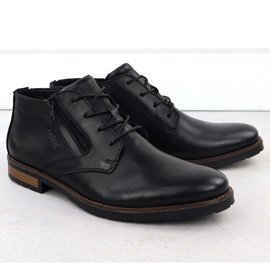 Pantofi negri Rieker14609-00 Pantofi din piele Pantofi negri Rieker14609-00 Pantofi din piele