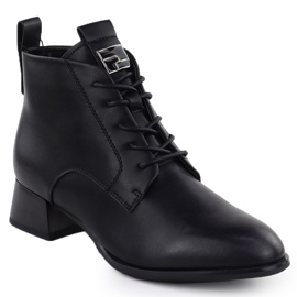 Tocuri înalte din piele Vinceza Black 66805 negru Tocuri înalte din piele Vinceza Black 66805 negru