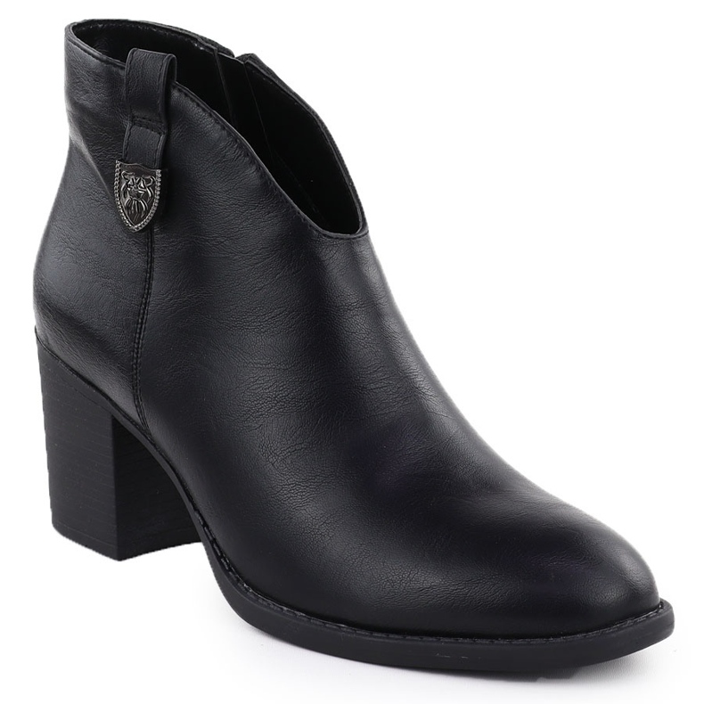 Cizme pentru femei pe Black Jezzi ASA250-11 Post negru