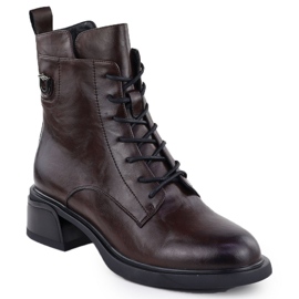 Cizme de piele pentru femei Filippo DBT7369 Muncitori maro femei