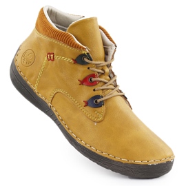 Cizme pentru femei izolate Rieker galben confortabil 52544-68