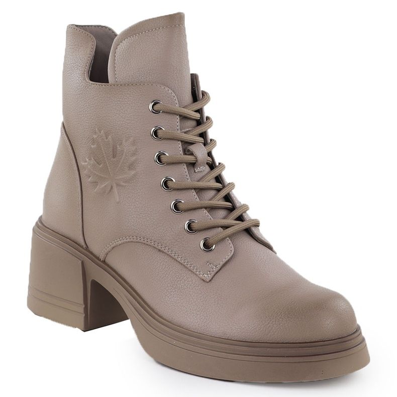 Cizme din piele pe stâlpul izolat bej Vinceza 26-39950 Cizme din piele pe stâlpul izolat bej Vinceza 26-39950