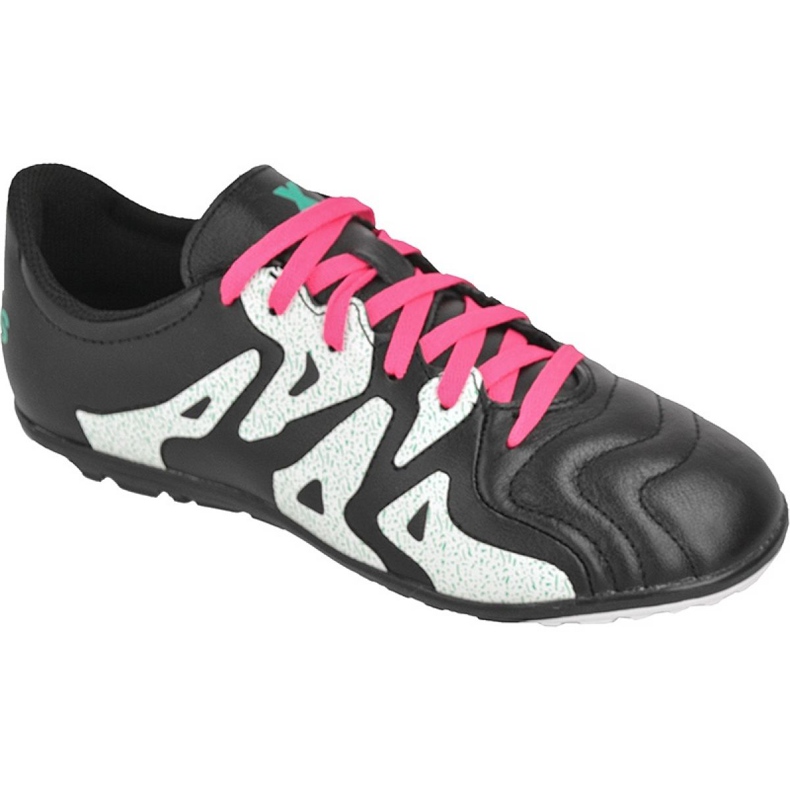 Ghete de fotbal Adidas X 15.3 Tf Leather Jr AF4788 negru negru