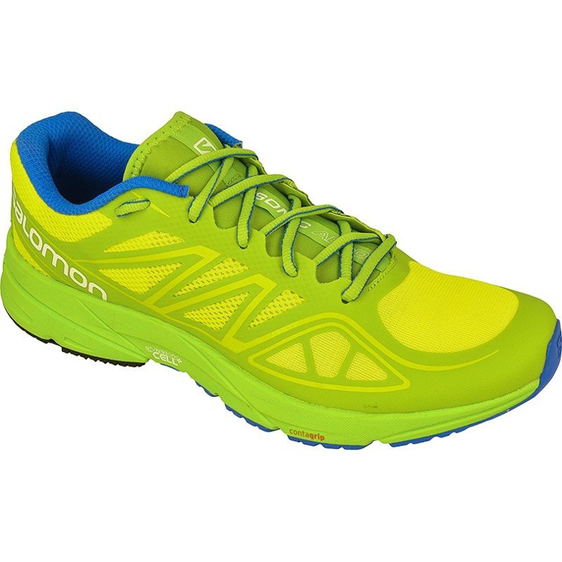 Pantofi de alergare Salomon Sonic Aero M L37953500 galben verde