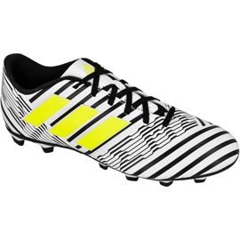 Ghete de fotbal Adidas Nemeziz 17.4 FxG M S80606 multicolor alb Ghete de fotbal Adidas Nemeziz 17.4 FxG M S80606 multicolor alb