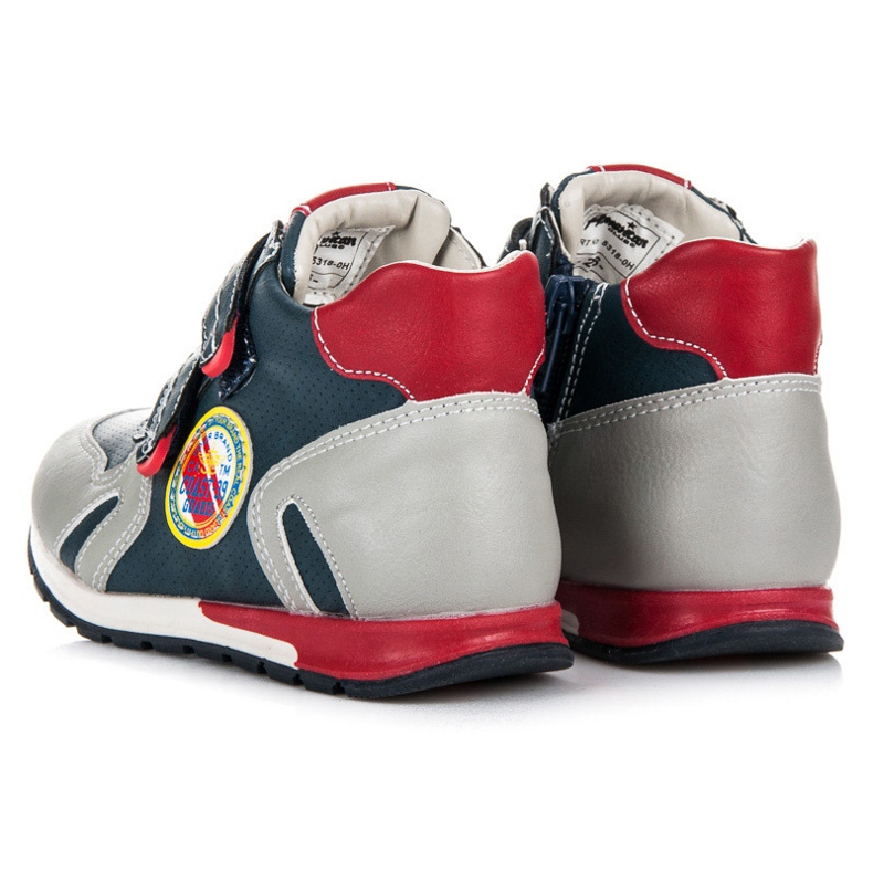 American Club Pantofi sport cu velcro albastru