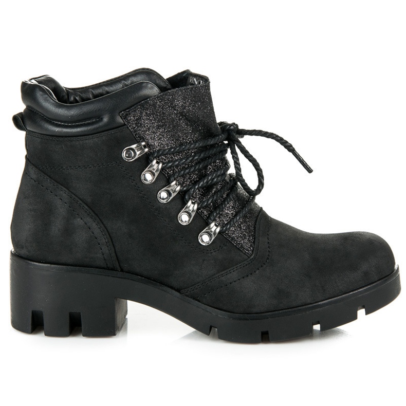 Vinceza Cizme de drumeție legate negru