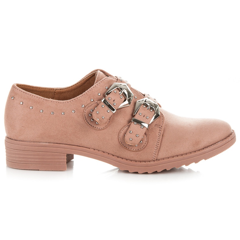 Fama Pantofi de piele intoarsa roz