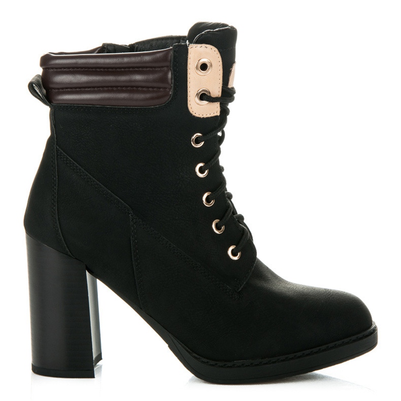 Seastar Muncitori cu tocuri înalte negru Seastar Muncitori cu tocuri înalte negru