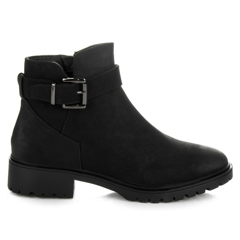 Vices New Collection Cizme joase cu cataramă negru