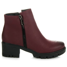 Vices New Collection Cizme maro cu protector roșu Vices New Collection Cizme maro cu protector roșu