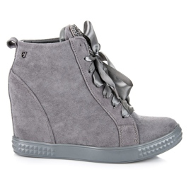 Vices New Collection Adidași legați cu o panglică gri Vices New Collection Adidași legați cu o panglică gri