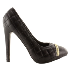 Pompe Matlasate Pe Un Pin 200-71 Negru