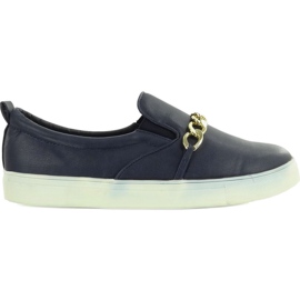 Slip-on cu lanț L-57 bleumarin albastru marin Slip-on cu lanț L-57 bleumarin albastru marin