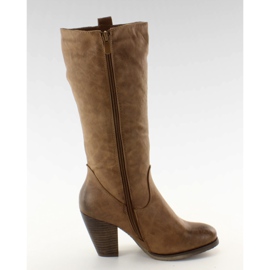 Cizme cowboy Z6287 C Bej Cizme cowboy Z6287 C Bej