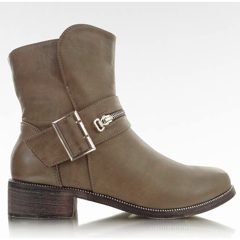 Cizme Jodhpur cu catarama AH-01 kaki