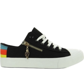 Tenisi colorati W04 Negri negru Tenisi colorati W04 Negri negru