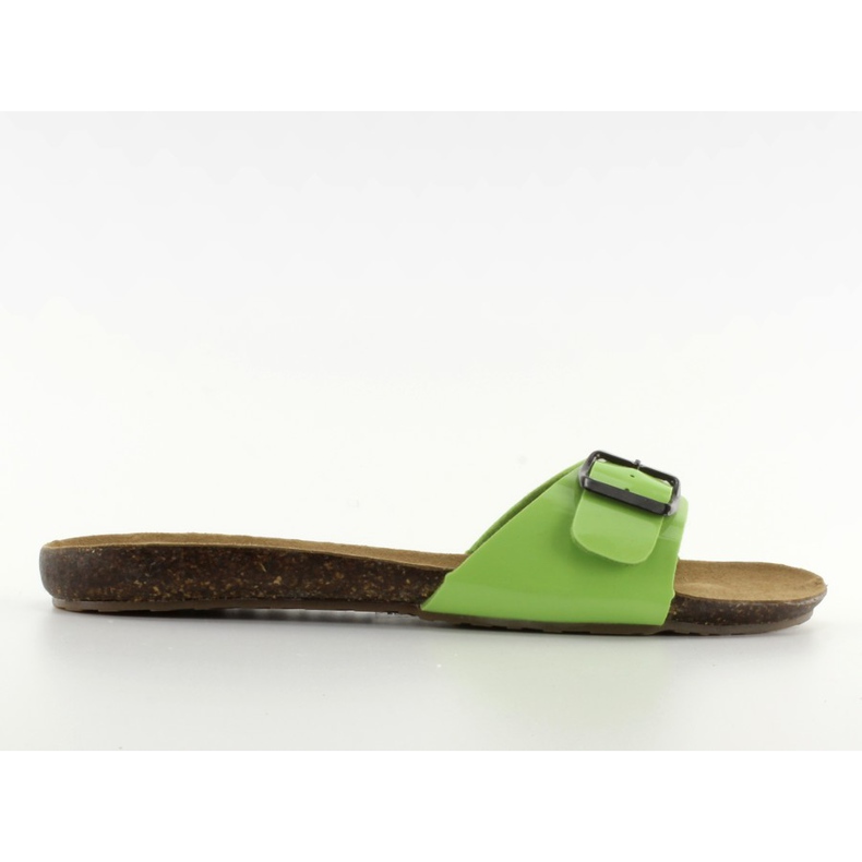 Papuci cu cataramă verde IR-283