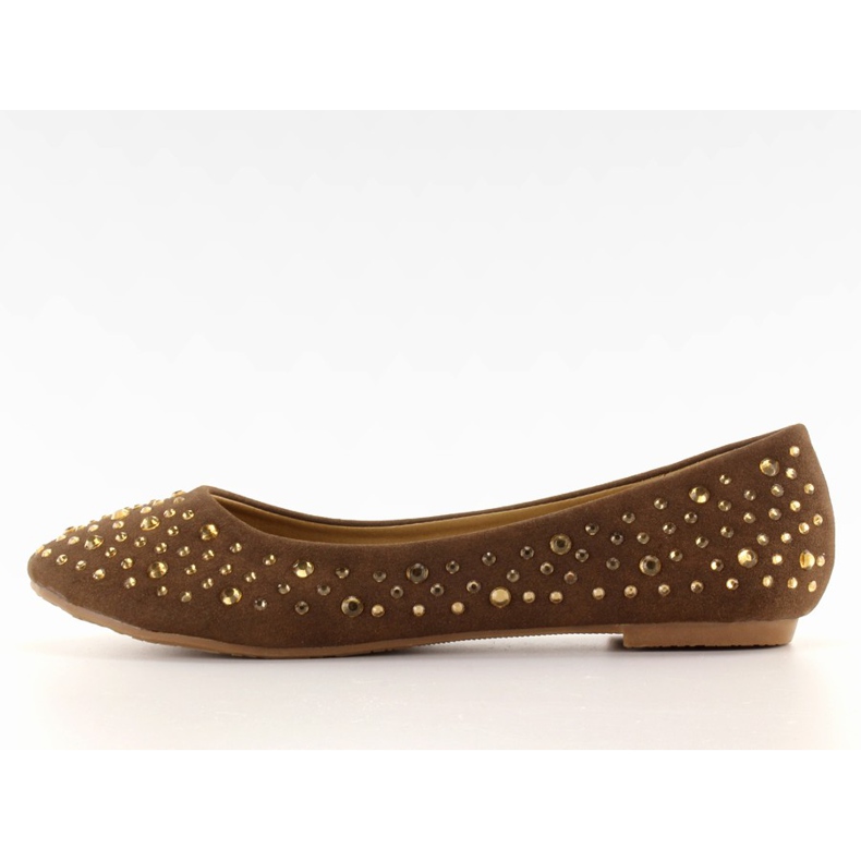 Balerinele cu zirconiu A909 maro