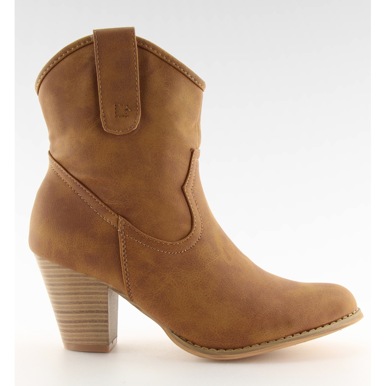 Cizme elegante de cowboy HP8443 cămilă maro multicolor