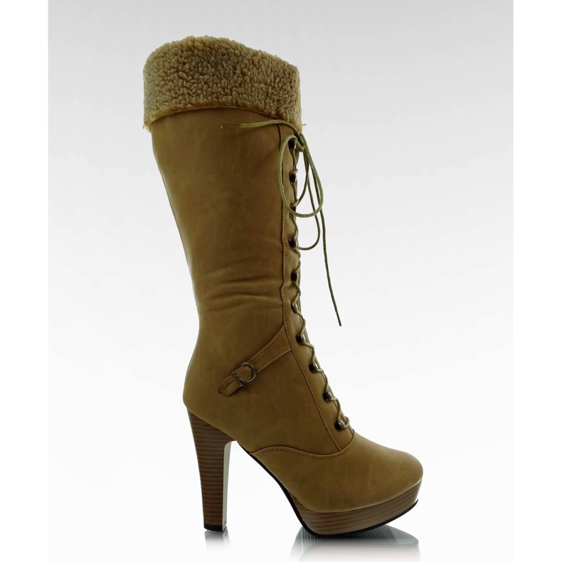 Cizme pe stâlpul de cămilă G12400 maro