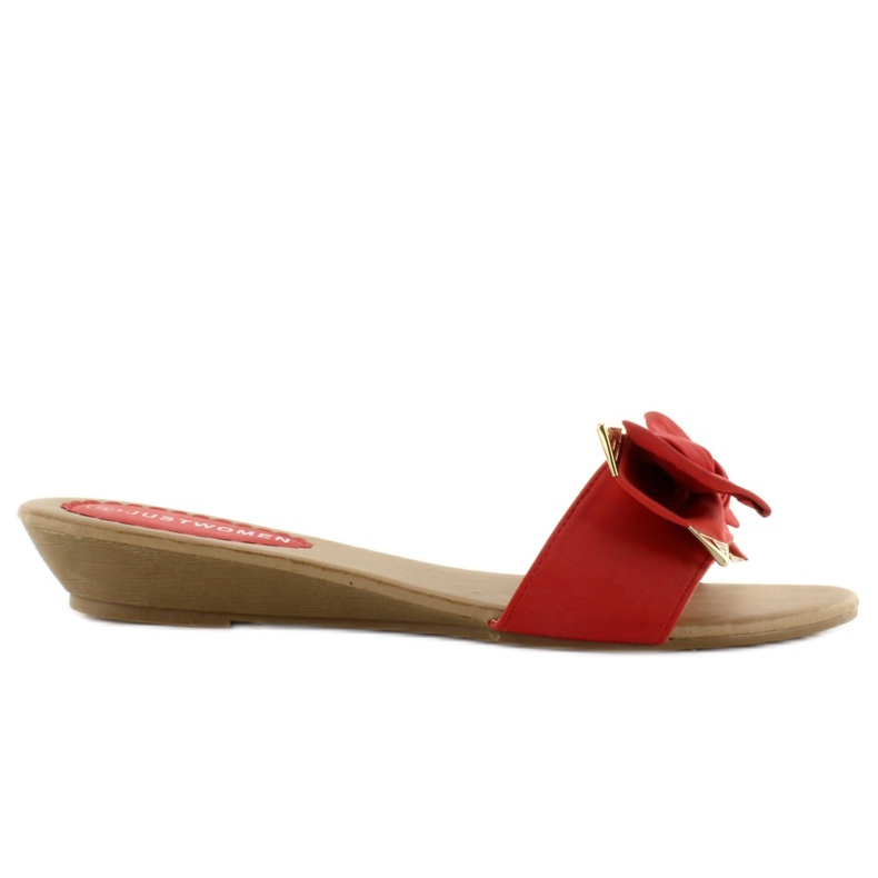 Papuci roșii eleganti YC-51 roșu