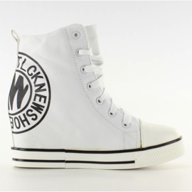 Adidași de pânză TL251 alb negru