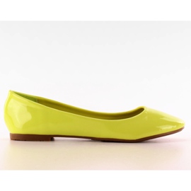 Balerine netede acoperite T176 Verde galben