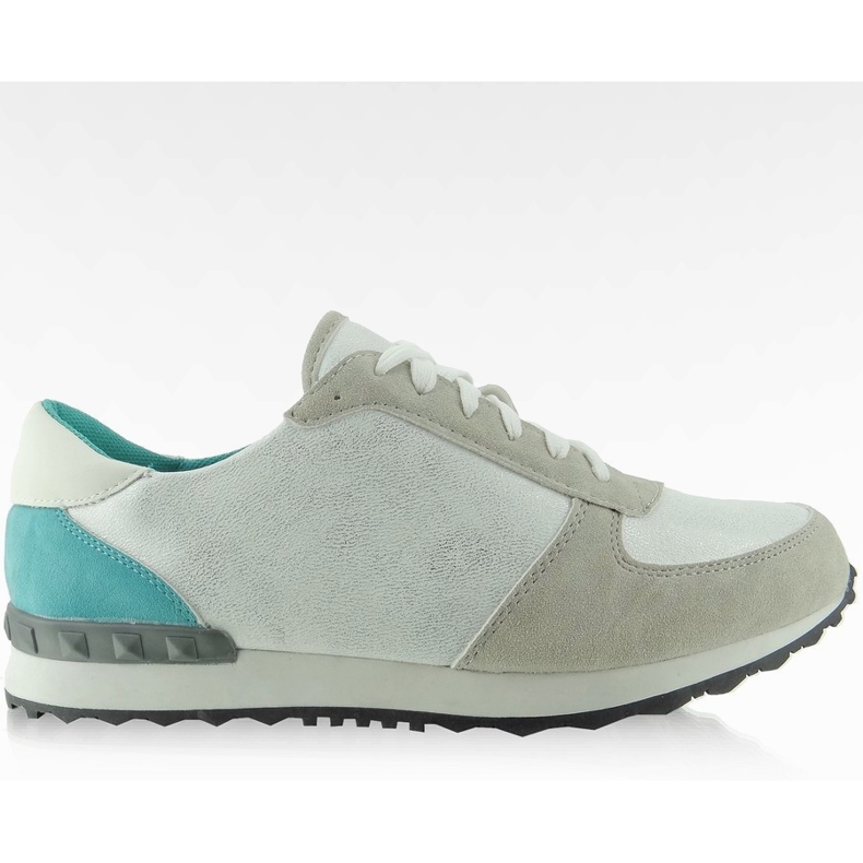 Pantofi sport Y618 alb pastelat alb multicolor maro