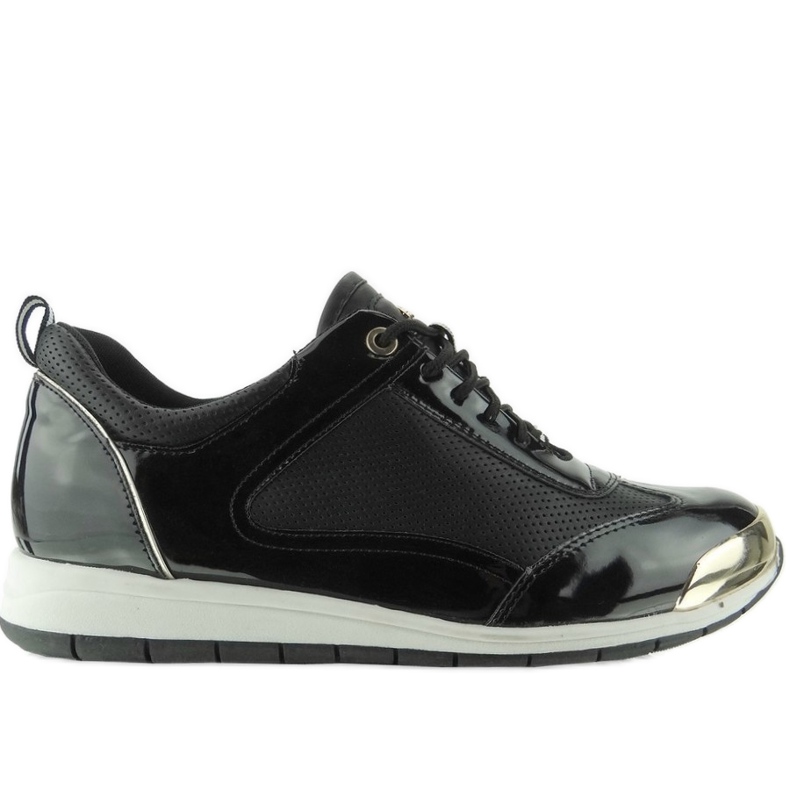 Pantofi sport cu placa Y621 Black galben negru