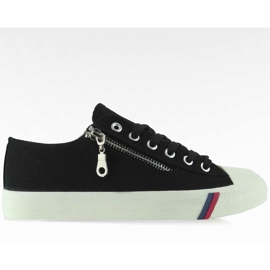 Pantofi din piele clasic D583 negru