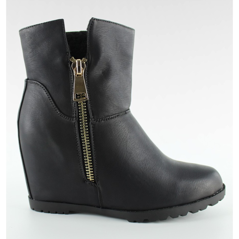 Cizme pe pene ascunse de miel EL025 Negru