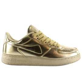 Pantofi sport culori nebune B731 Aur de aur