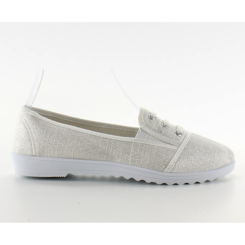 Adidași cu dantelă albă maro multicolor