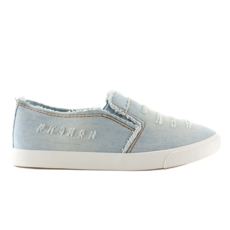 Blugi Slip-On tocat Nb05 albastru