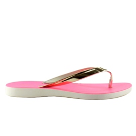 Flip-flops Gold Stripe Pt79 roz galben
