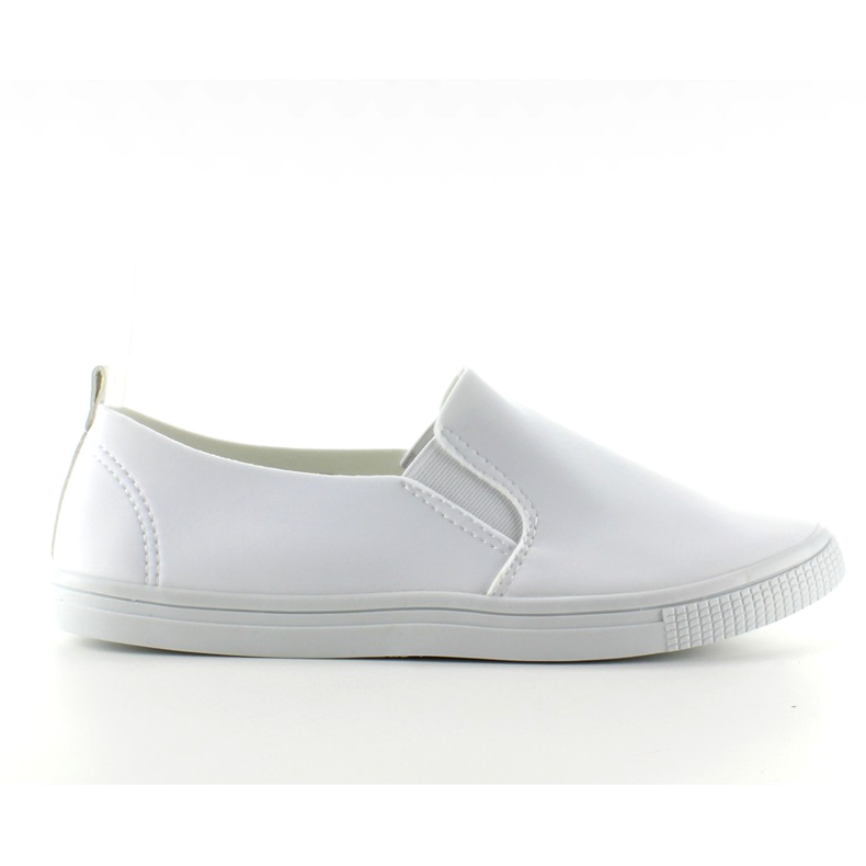 Tenisi eleganti JX31 ​​​​albi cu slip-on
