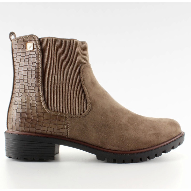 Cizme Jodhpur pe o talpă solidă Kaki M247