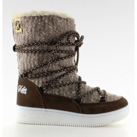 Cizme de zăpadă eskimo pentru copii Taupe maro Cizme de zăpadă eskimo pentru copii Taupe maro