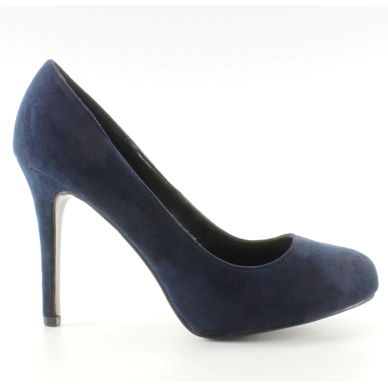 Degete rotunde din piele intoarsa 1738-1 Albastru albastru marin