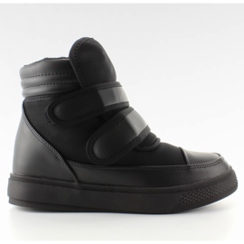 Sneakers izolate cu dungi GF-BK-4 negre negru