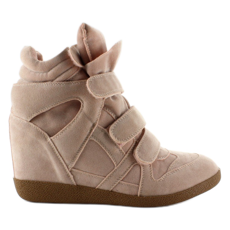 JT19 Tenisi roz din piele intoarsa